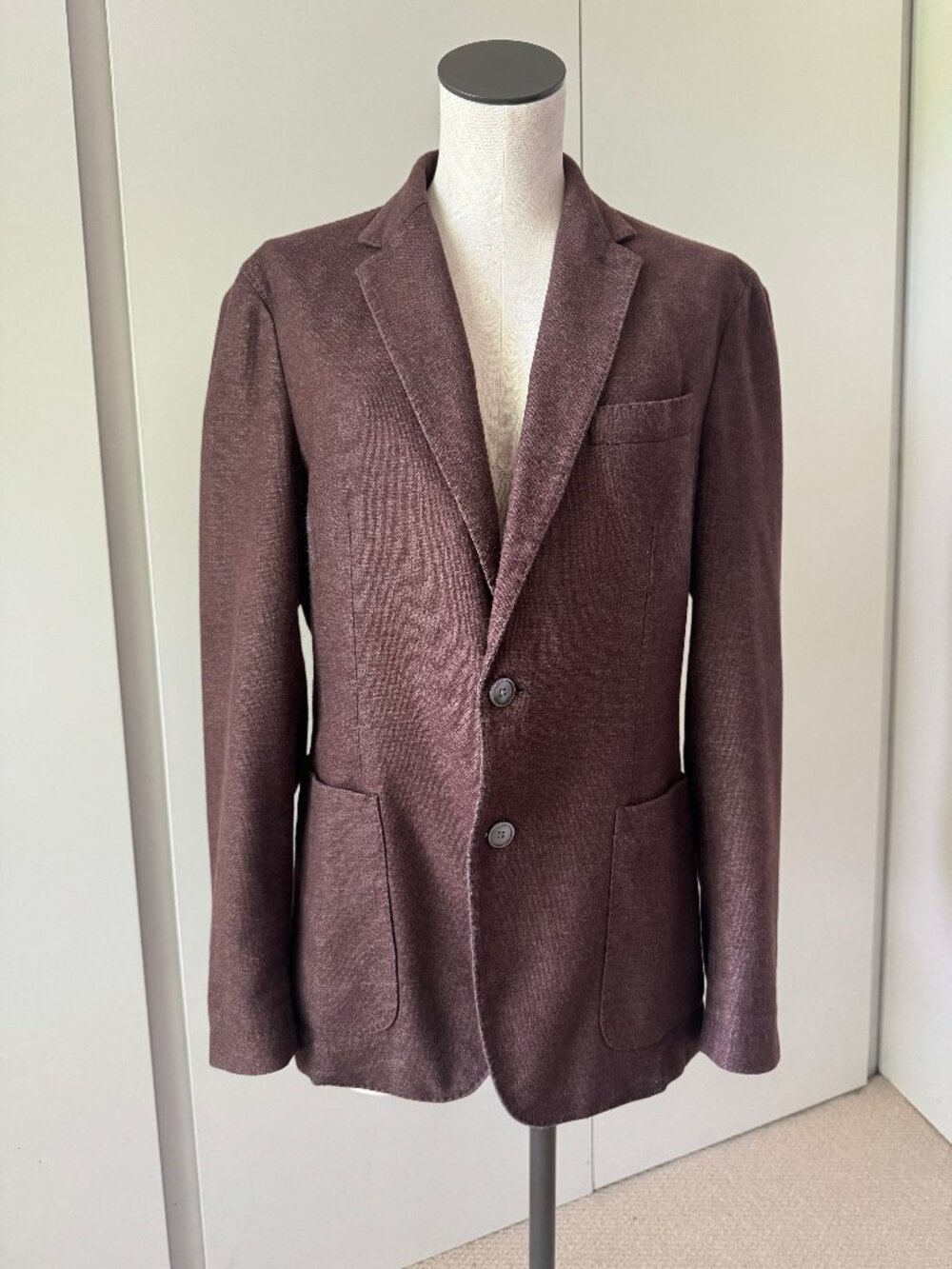 Boss Brown Wool Flannel Blazer- Cottagecore Collegiate Quiet Luxury Casual- 38R